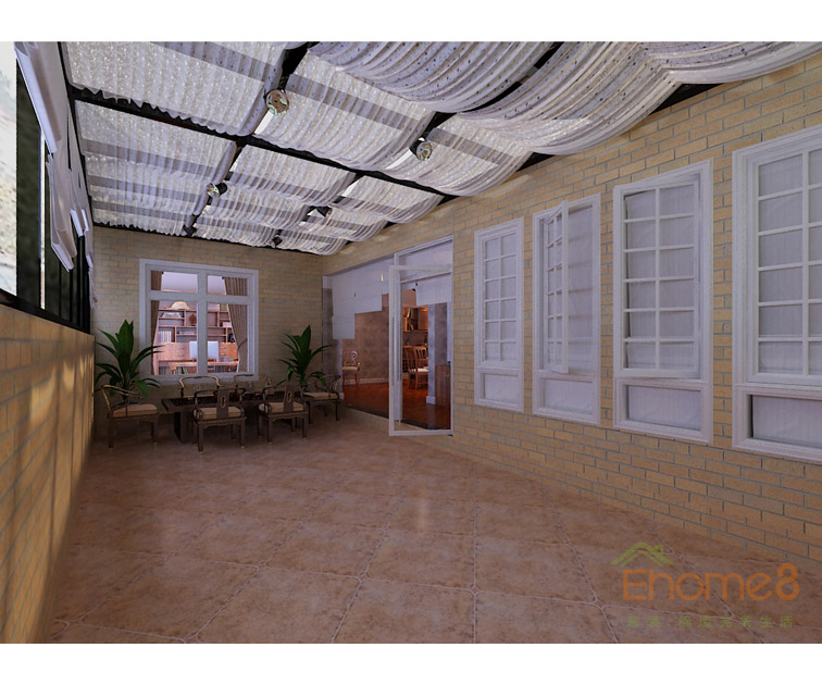 大城小院大陽臺(tái)裝修效果圖