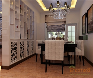 彩虹城歐式風格78平米裝修效果圖