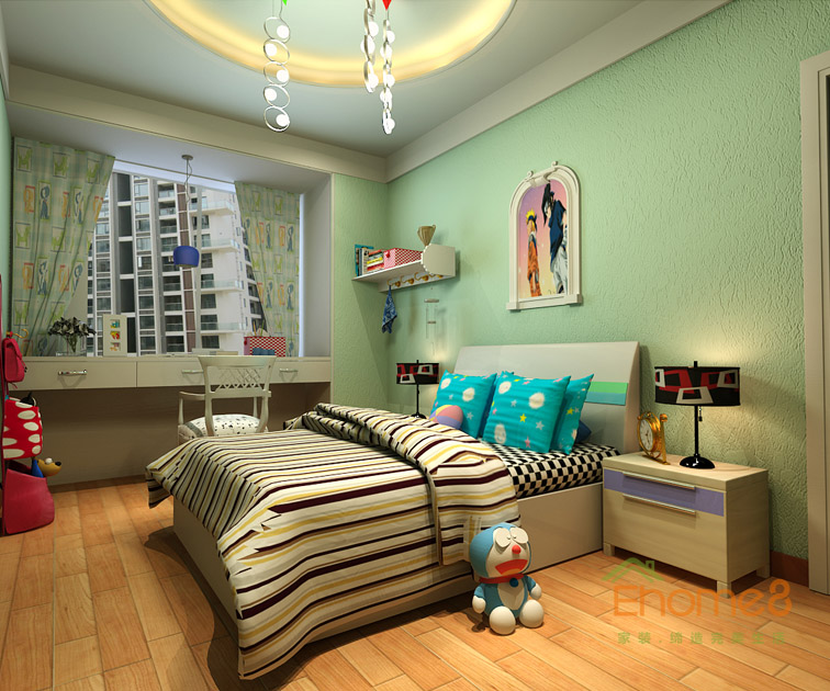 東南亞風情兒童房裝修效果圖1