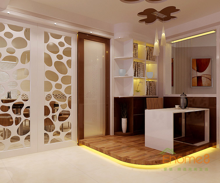 鳳起新都76平米美式風格客廳休閑處裝修效果圖1