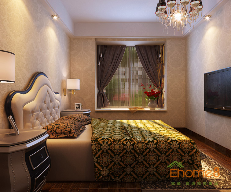 108㎡三房一廳法式風(fēng)格老人房裝修效果圖65