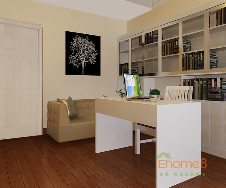 72㎡兩房一廳現代風格書房裝修效果圖6196