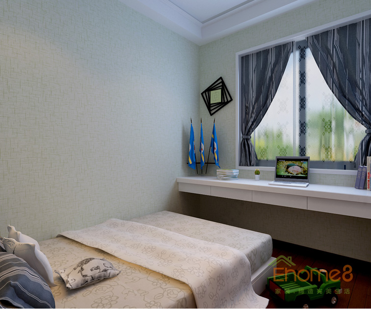 142㎡四房一廳法式風格兒童房裝修效果圖22632