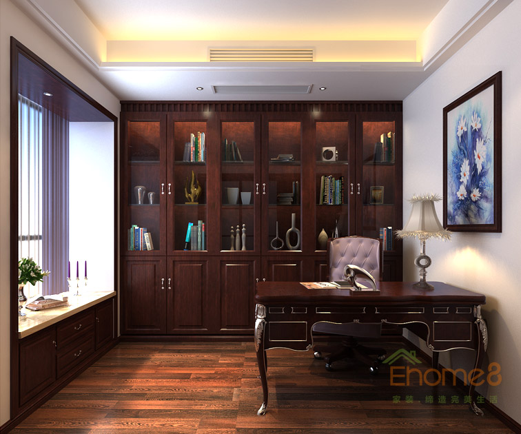 158㎡四房兩廳法式風(fēng)格書房裝修效果圖496.jpg