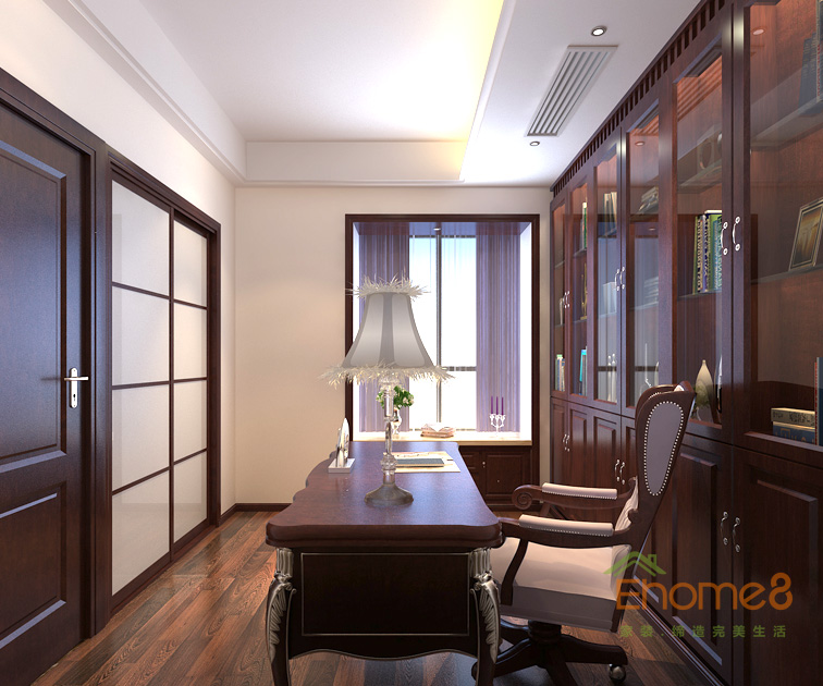 158㎡四房兩廳法式風(fēng)格書房裝修效果圖9654.jpg