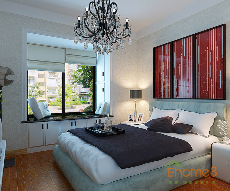 72㎡兩房一廳法式風(fēng)格客臥裝修效果圖